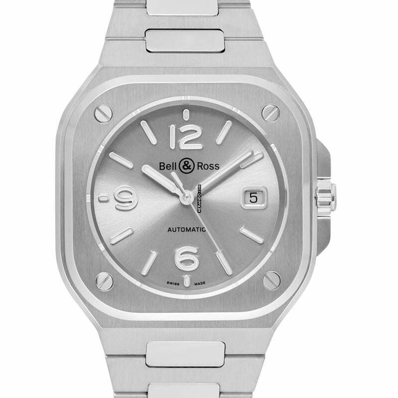 Bell & Ross BR 05 BR05A-GR-ST/SST - Instruments Automatic Silver Dial Stainless Steel Men's Watch </h1>