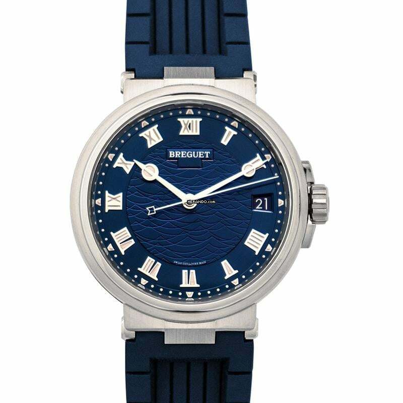 Breguet Marine 5517BB/Y2/5ZU - Marine Automatic Blue Dial 18kt White Gold Men's Watch </h1>