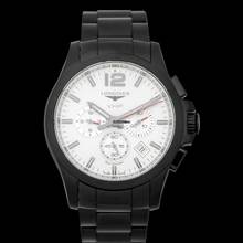 Thumbnail von Longines Conquest L37272766 - Conquest V.H.P. Quartz Silver Dial Chronograph Men's Watch </h1>