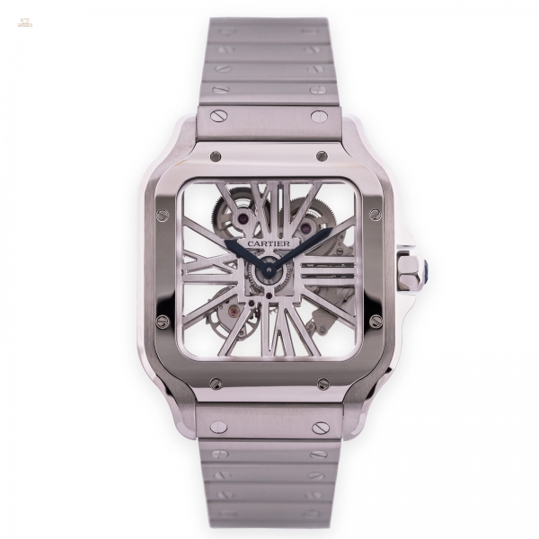 Santos de Cartier skelettiert grosses Modell