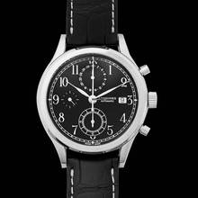 Thumbnail von Longines Heritage L28154530 - Heritage Automatic Black Dial Chronograph Men's Watch </h1>