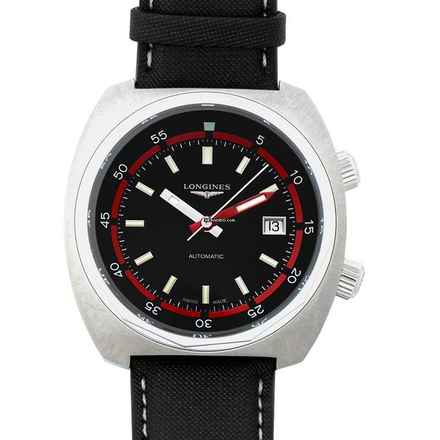  Longines Heritage L27954520 - Heritage Diver Automatic Black & Red Dial Men's Watch </h1> 