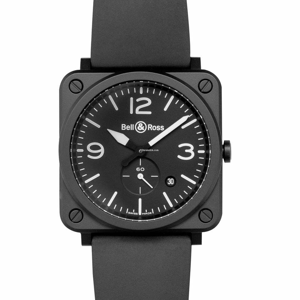 Bell & Ross BR S BRS-BL-CEM - Instruments BR S Black Matte Men's Watch </h1>