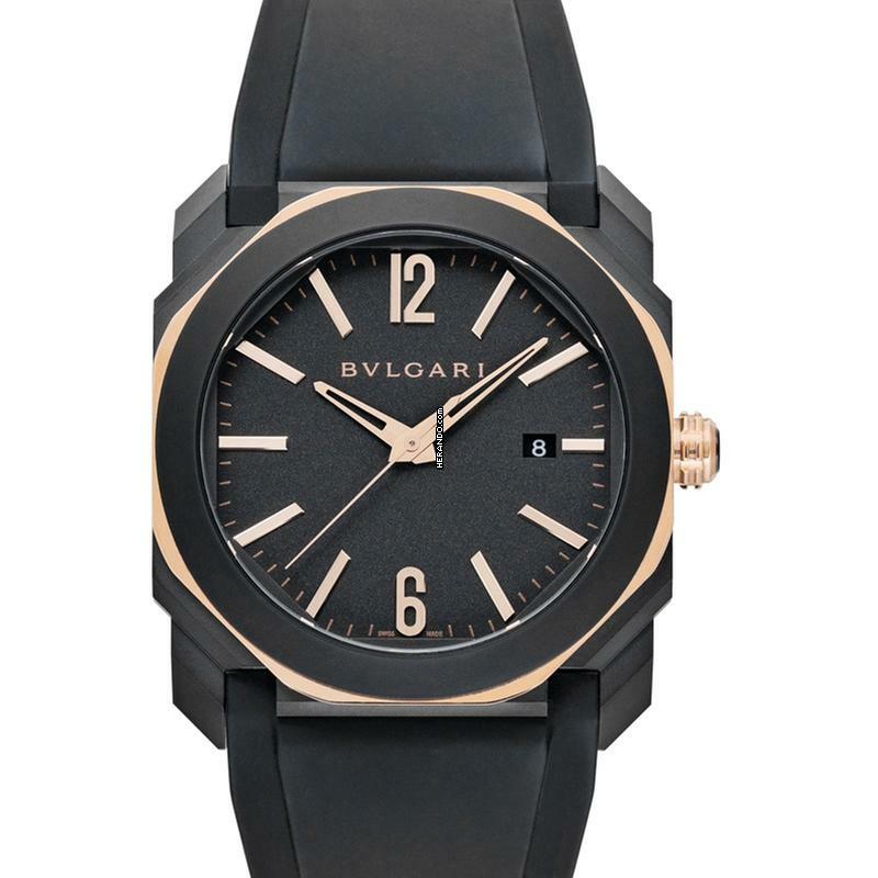 Bulgari Octo 103085 - Octo L'Originale Automatic Black Dial Men's Watch </h1>