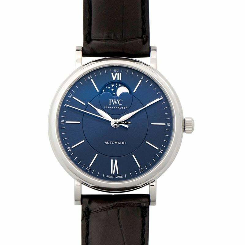 IWC Portofino Automatic IW459402 - Portofino Automatic Moon Phase Automatic Blue Dial Men's Watch </h1>