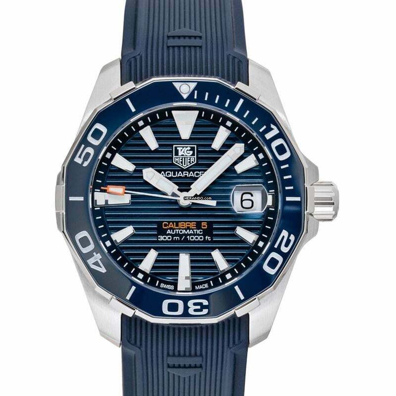 TAG Heuer Aquaracer 300M WAY211C.FT6155 - Aquaracer Calibre 5 Automatic Blue Dial Men's Watch </h1>