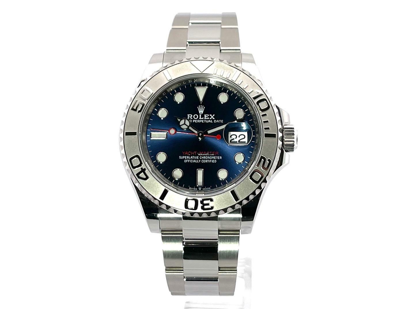 Rolex Yacht-Master 40 mm Edelstahl / Platin Ref. 126622 Blau </h1>