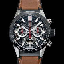 Thumbnail von TAG Heuer Carrera CBG2010.FT6144 - Carrera Calibre Heuer 02 Automatic Black Skeleton Dial Men's Watch </h1>
