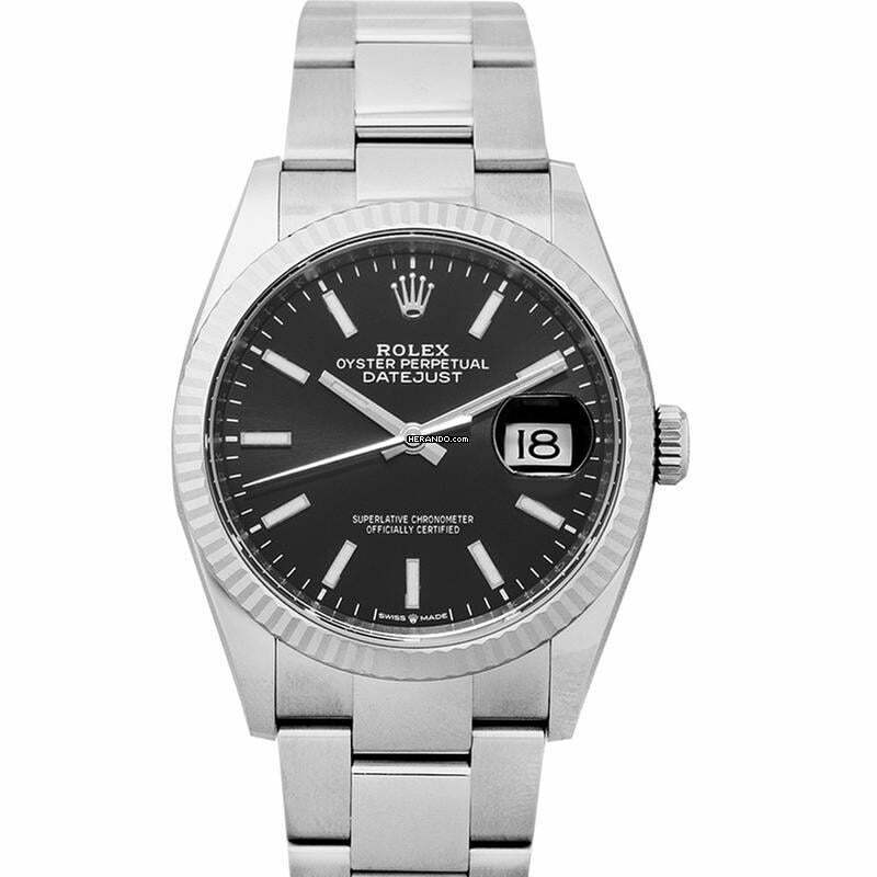 Rolex Datejust 36 126234 Black Oyster - Datejust 36 Black Index Oyster Watch </h1>