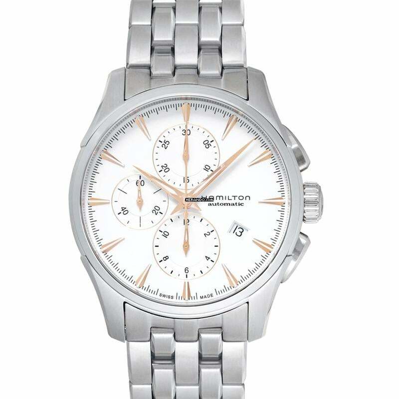 Hamilton Jazzmaster Auto Chrono H32586111 - Jazzmaster Chronograph Automatic Silver Dial Stainless Steel Men's Watch </h1>
