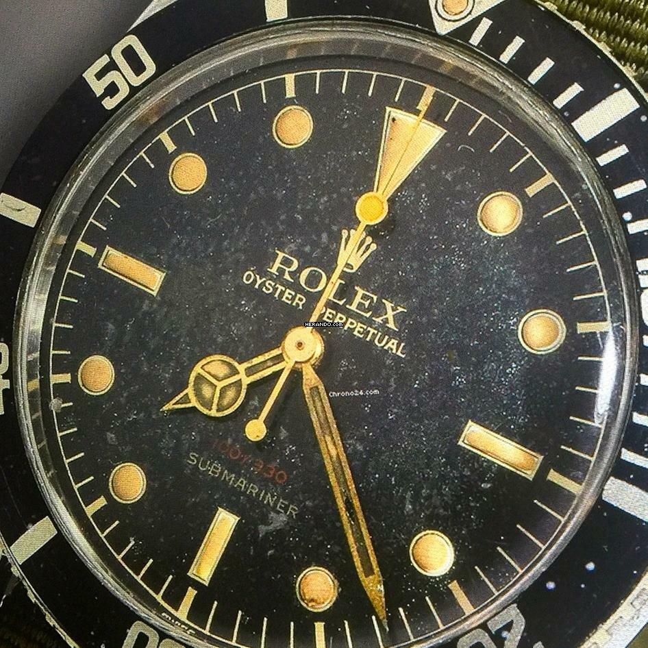 Rolex Submariner (No Date) 6536-1 Red Depth 1955 mit Papiere </h1>