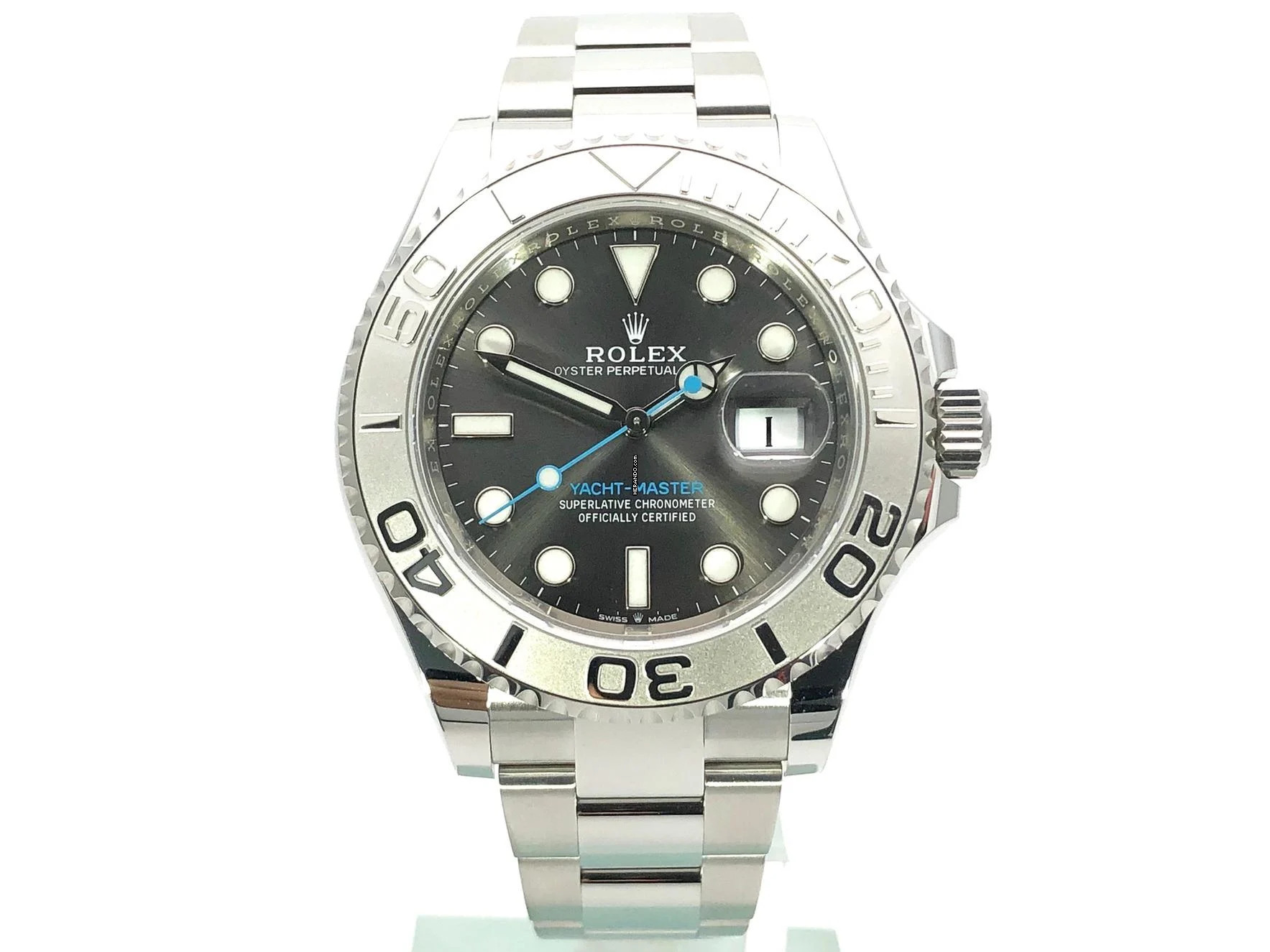 Rolex Yacht-Master 40 mm Edelstahl / Platin Ref. 126622 Rhodium </h1>