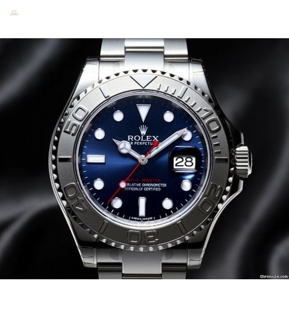 Rolex [NEW] Yacht Master Steel and Platinum Blue Dial 116622 (List Price:US$11,557)