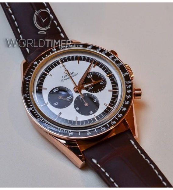 OMEGA [NEW] Speedmaster Moonwatch Numbered Edition 18K Sedna Gold 311.63.40.30.02.001