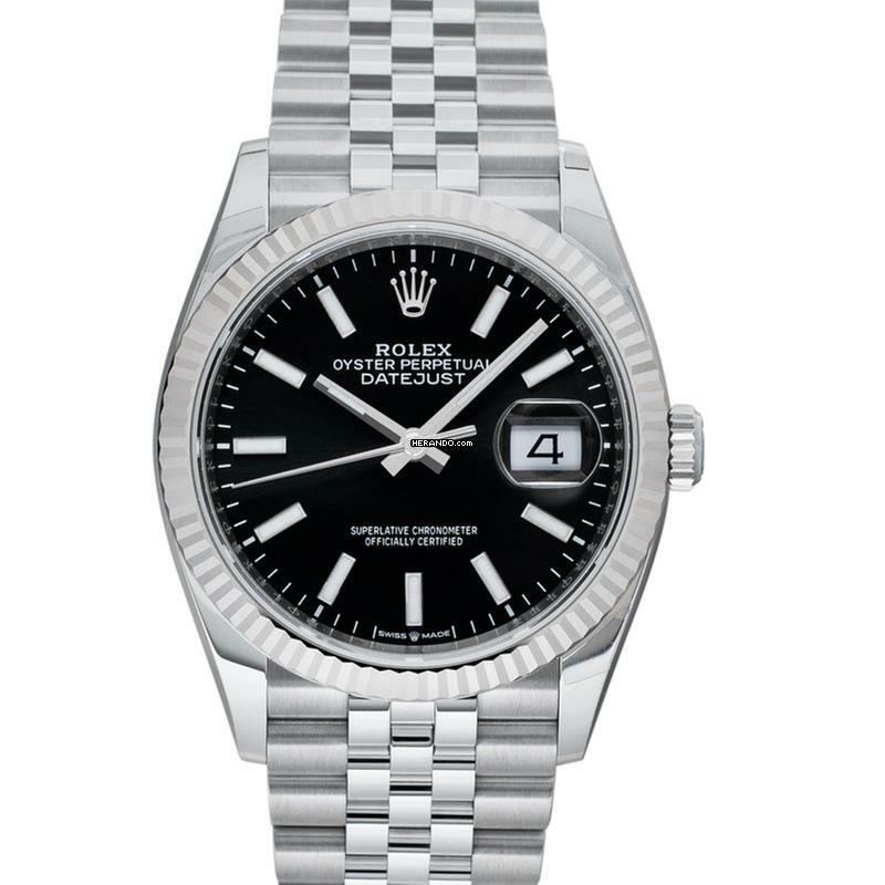 Rolex Datejust 36 126234-0015 - Datejust 36 Automatic Black Dial Stainless Steel Ladies Watch </h1>
