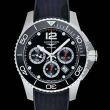 Thumbnail von Longines HydroConquest L38834569 - HydroConquest Chronograph Automatic Black Dial Men's Watch </h1>