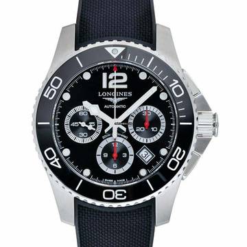  Longines HydroConquest L38834569 - HydroConquest Chronograph Automatic Black Dial Men's Watch </h1> 