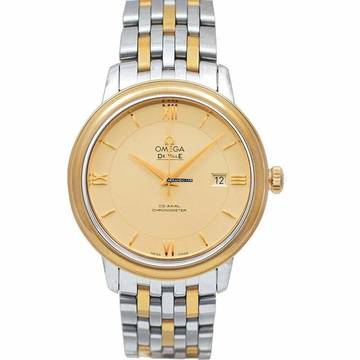  Omega De Ville Prestige 424.20.37.20.08.001 - De Ville Prestige Co-Axial 36.8 mm Automatic Yellow Dial Yellow Gold </h1> 