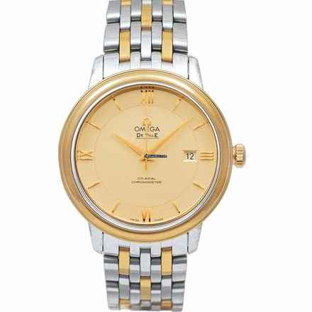  Omega De Ville Prestige 424.20.37.20.08.001 - De Ville Prestige Co-Axial 36.8 mm Automatic Yellow Dial Yellow Gold </h1> 