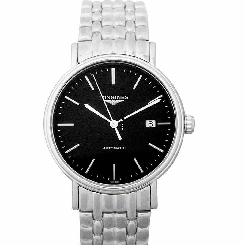 Longines Présence L49224526 - Presence Automatic Black Dial Mens Watch </h1>