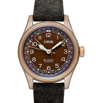  Oris Big Crown Pointer Date 01 754 7741 3166-07 5 20 74 - Oris Big Crown Automatic Brown Dial Bronze Men's Watch </h1> 