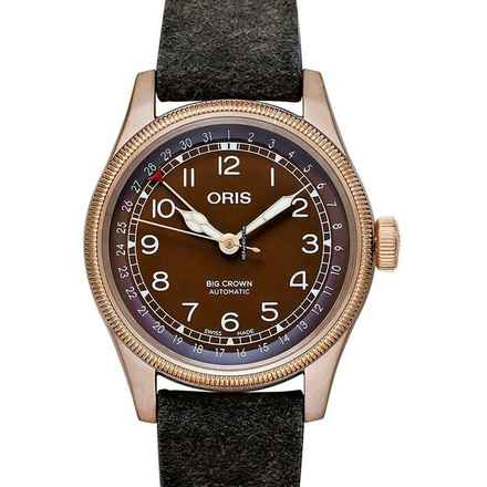  Oris Big Crown Pointer Date 01 754 7741 3166-07 5 20 74 - Oris Big Crown Automatic Brown Dial Bronze Men's Watch </h1> 