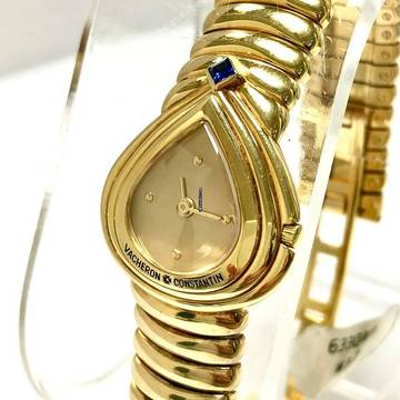  Vacheron Constantin 18K Yellow Gold ladies watch Blue Sapphire </h1> 