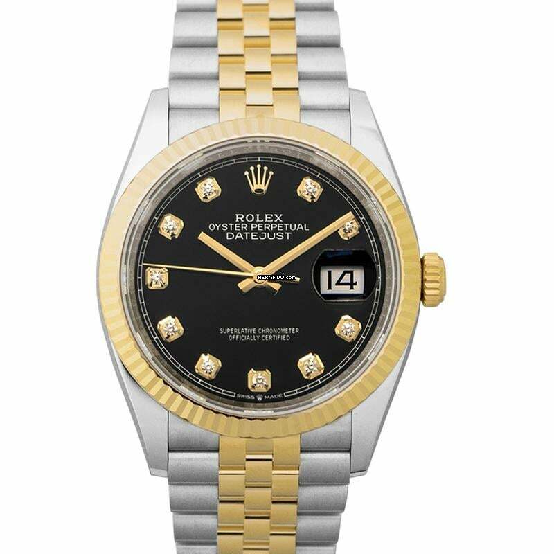 Rolex Datejust 36 126233G Black - DateJust 36mm 126233G Black Diamond Dial Jubilee </h1>