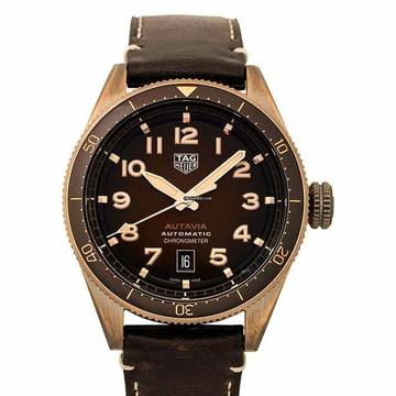  TAG Heuer Autavia WBE5191.FC8276 - Autavia Calibre 5 Chronometer Automatic Brown Dial Men's Watch </h1> 