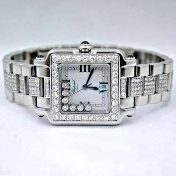  Chopard Happy Sport Steel 7 Floating DIAMONDS Watch </h1> 