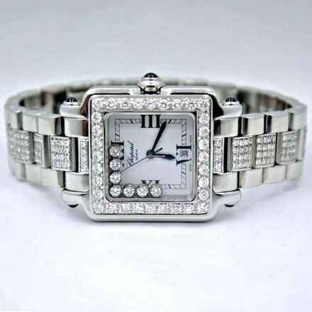  Chopard Happy Sport Steel 7 Floating DIAMONDS Watch </h1> 