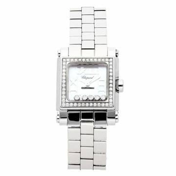  Chopard Happy Sport Steel 5 Floating Diamonds Diamond Bezel Watch </h1> 