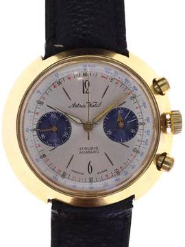  Astree Watch Gents Wristwatch Chronograph 17 Jewels Incabloc </h1> 