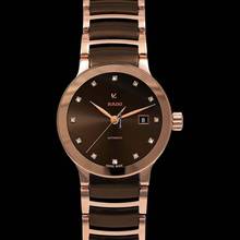 Thumbnail von Rado Centrix R30183752 - Centrix Automatic Diamonds Brown Dial Ladies Watch </h1>
