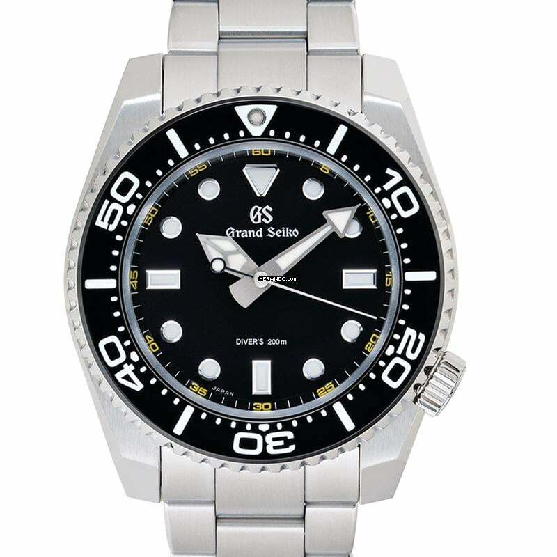 Grand Seiko SBGX335 - 9F Quartz Quartz Black Dial Stainless Steel Men's Watch </h1>