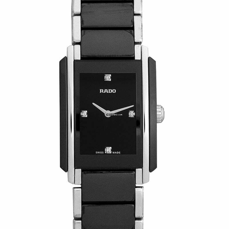 Rado Integral R20613712 - Integral Diamonds Quartz Black Dial Black Ladies Watch </h1>