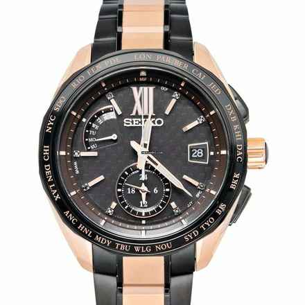  Seiko Brightz SAGA270 - Brightz SOLAR Black Dial Ceramic Men's Watch </h1> 