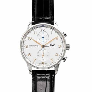 IWC Portugieser Chronograph IW371604 - Portugieser Automatic Chronograph Silver Dial Unisex Watch </h1> 