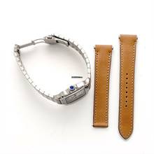 Thumbnail von Cartier Santos WSSA0029 - Santos de Cartier Automatic Silvered Opaline Dial Men's Watch </h1>