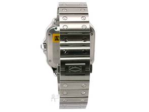 Thumbnail von Cartier Santos de Cartier Edelstahl mittleres Modell Ref. WSSA0029 </h1>