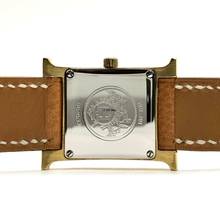 Thumbnail von Hermès Heure H 25mm Two Tone 0.91TCW DIAMONDS 15” Band Watch </h1>