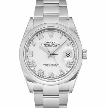  Rolex Datejust 36 126200-0008 - Datejust 36 Automatic White Dial Roman Index Men's Watch </h1> 