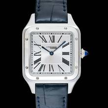 Thumbnail von Cartier Santos Dumont WSSA0023 - Santos-Dumont 38 x 27.5 mm Quartz Silver Dial Stainless Steel Small Ladies Watc </h1>