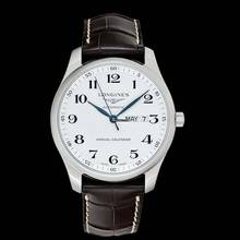 Thumbnail von Longines Master Collection L29204783 - Master Collection Automatic Silver Dial Brown Leather Strap Men's Watch </h1>