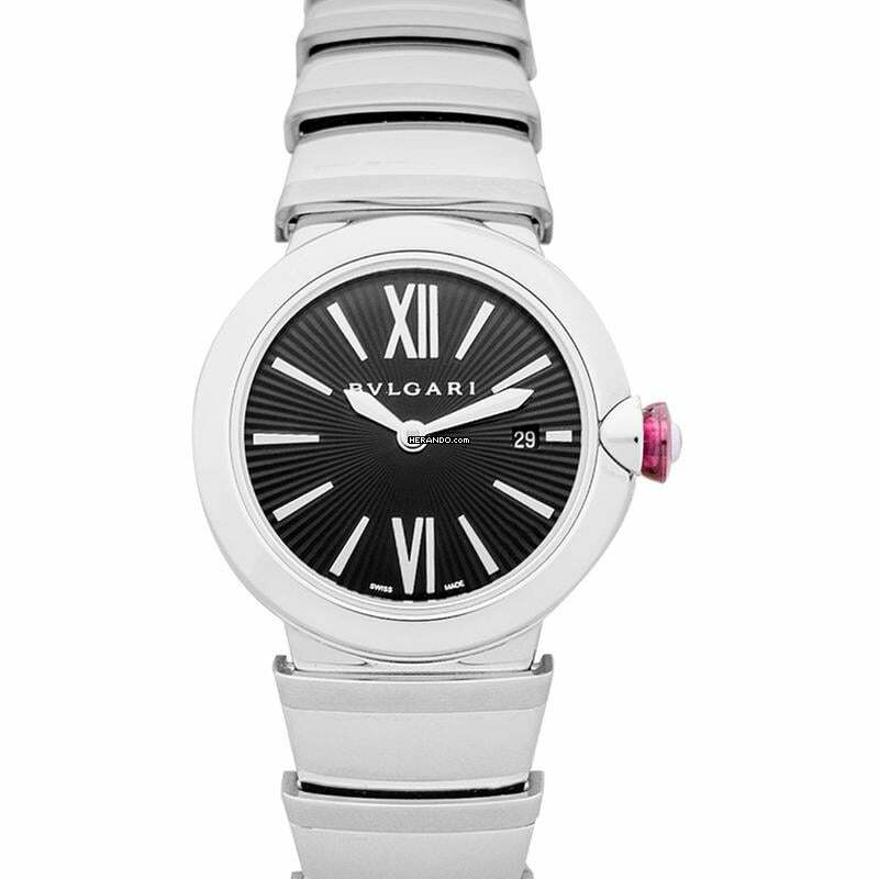 Bulgari Lucea 102690 - LVCEA Quartz Black Dial Steel Ladies Watch </h1>
