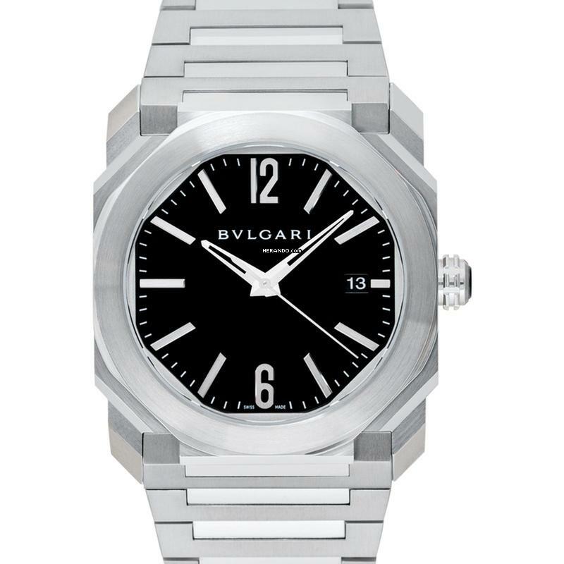 Bulgari Octo 102104 - Octo Solotempo Automatic Black Dial Men's Watch </h1>