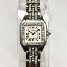 Thumbnail von Cartier Panthère Quartz 23mm Steel 0.55TCW Diamond Watch </h1>