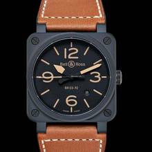 Thumbnail von Bell & Ross BR 03-92 Ceramic BR0392-HERITAGE-CE - Instruments BR 03-92 Heritage Automatic Black Dial Men's Watch </h1>