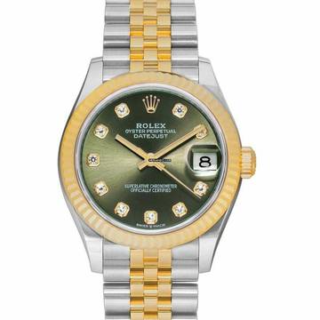  Rolex Datejust 31 278273-0030 - Datejust 31 Automatic Green Dial Diamond Indexes Steel And 18ct Yellow Gold </h1> 