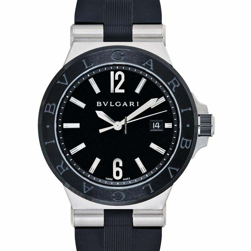 Bulgari Diagono 102029 - Diagono Automatic Black Dial Men's Watch </h1>